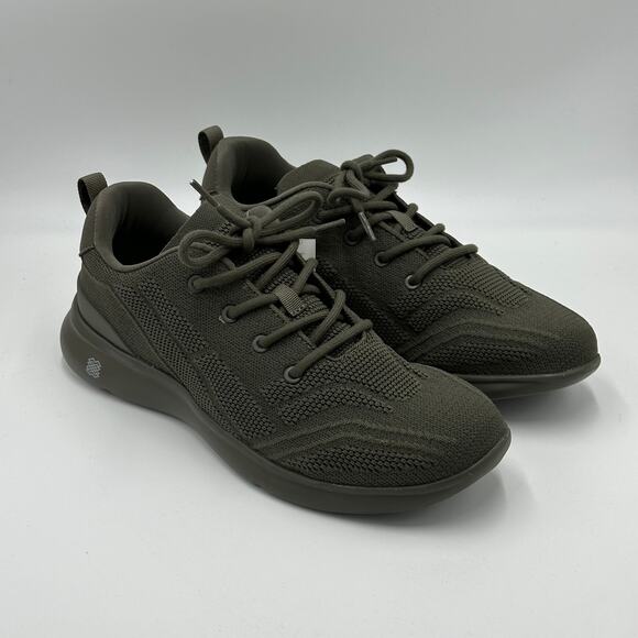 NWT FLX Tarmac Green Dynamic Knit Air Foam Training Dart Sneakers Mens Size 9.5 - Picture 7 of 15